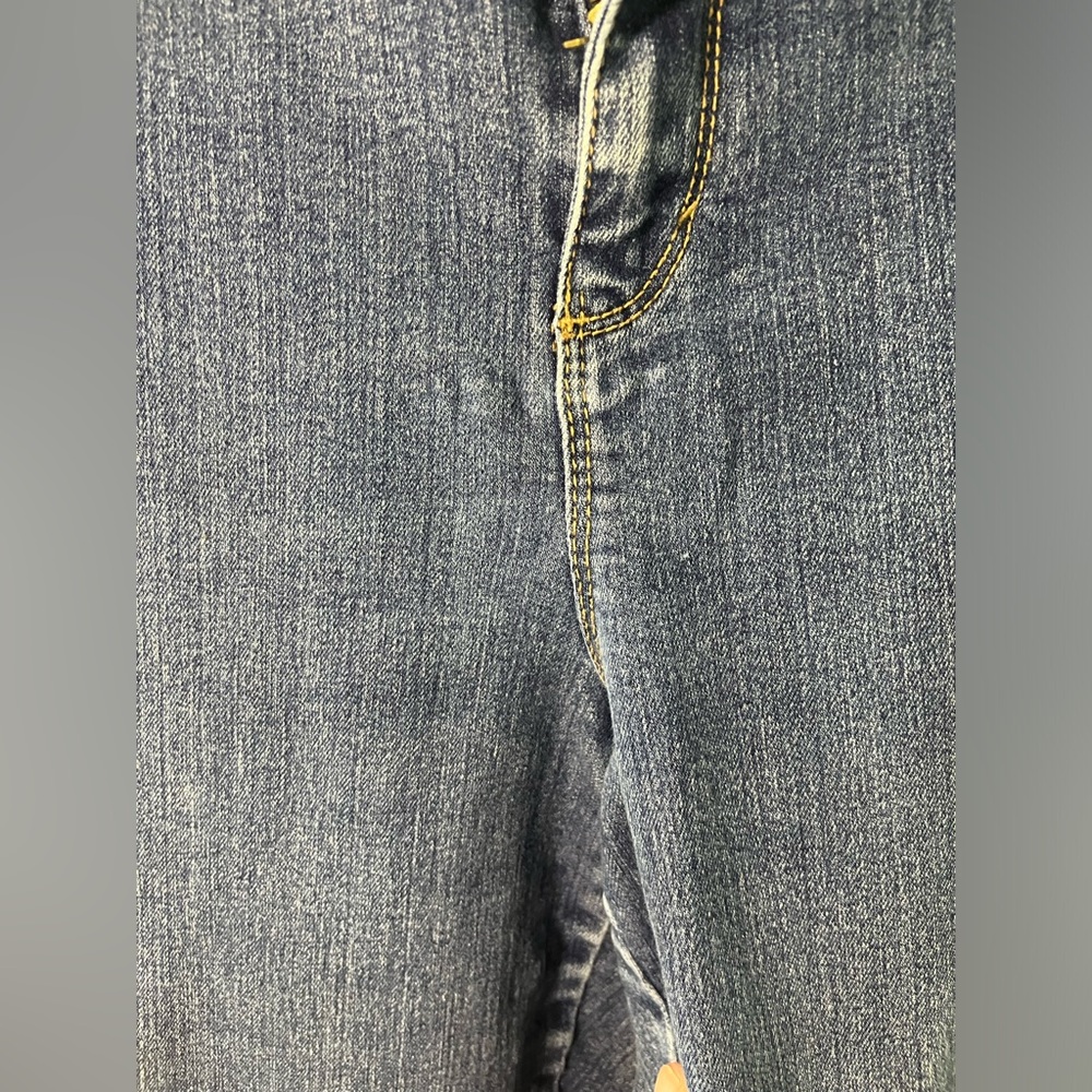 Gloria Vanderbilt Stretch Slimming Logo Denim Cutoff Casual Blue Capri Sz 20W - Picture 11 of 14